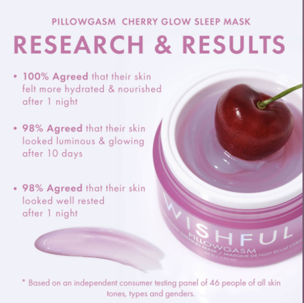 Pillowgasm Cherry Glow Sleep Mask - Image 2