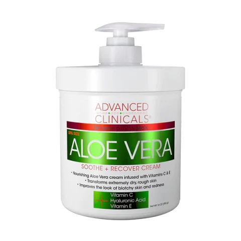 Advanced Clinicals Aloe Vera Soothe + Recover Cream