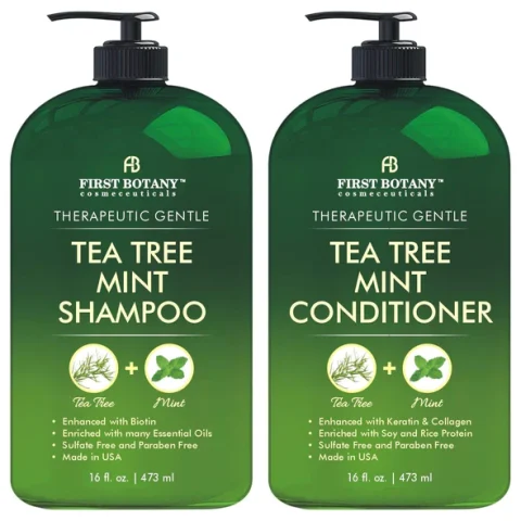 First Botany Tea Tree Mint Shampoo and Conditioner Set