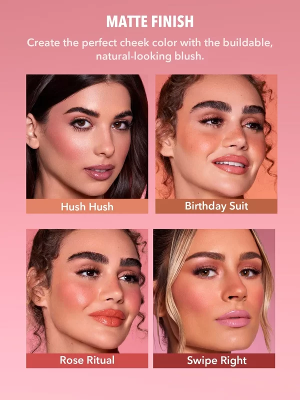 SHEGLAM Color Bloom Liquid Blush Shimmer & Matte Collection Set - Image 6