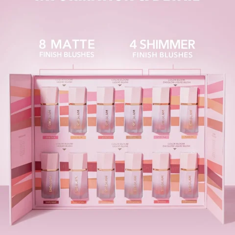 SHEGLAM Color Bloom Liquid Blush Shimmer & Matte Collection Set