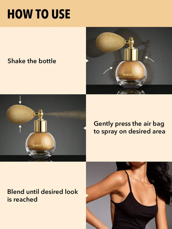 SHEGLAM Go Go Glow Highlighting Body Mist - Image 3