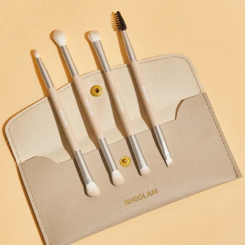 Sheglam 101 Eye Essentials Brush Set With Bag