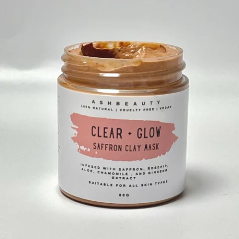 Ash Beauty Saffron Clear + Glow Clay Mask