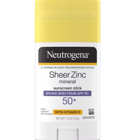Neutrogena Sheer Zinc Mineral Sunscreen Stick Broad Spectrum SPF 50+