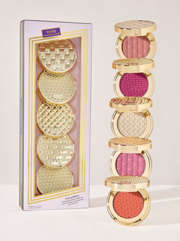 Tarte Stay Golden Amazonian Clay Cheek Set Pinks& Corals