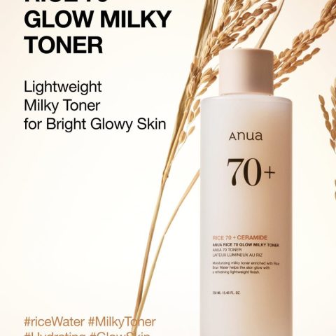Anua Rice 70+ Ceramide Moisturising Milk Toner