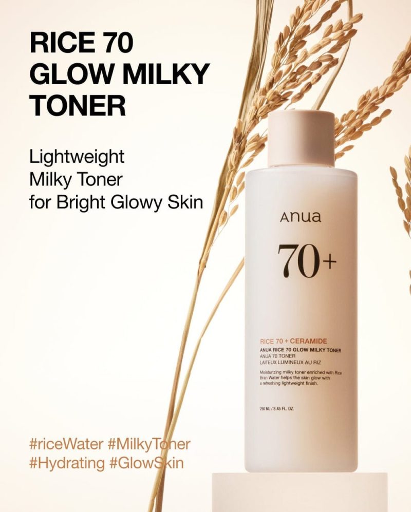 Anua Rice 70+ Ceramide Moisturising Milk Toner