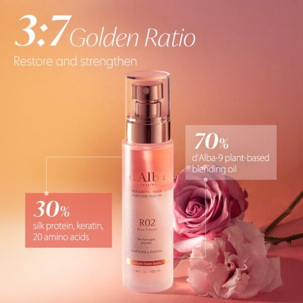 d'Alba Professional Repairing Hair Perfume Serum - Image 5