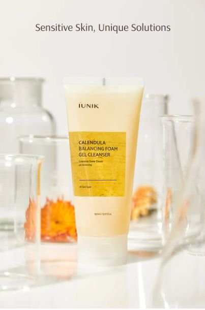 Iunik - Calendula Balancing Foam Gel Cleanser - Image 2