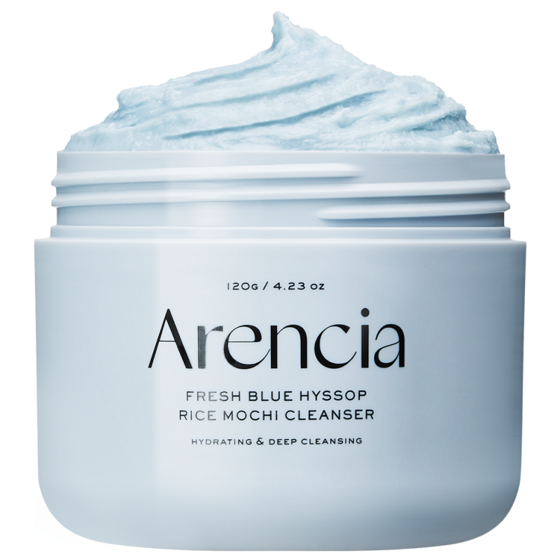 Arencia Blue Hyssop Rice Mochi Cleanser