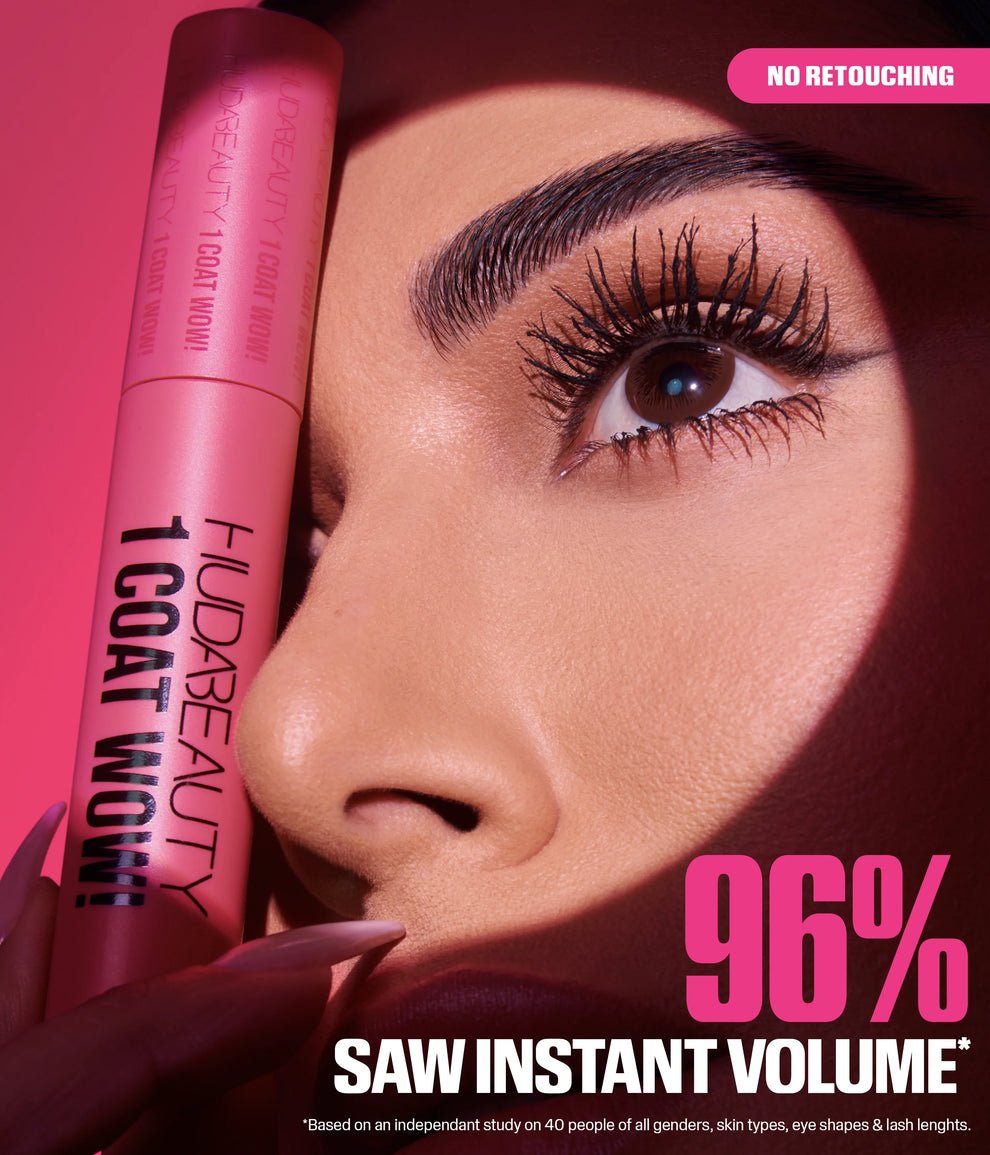 HUDABEAUTY 1 COAT WOW EXTRA VOLUMIZING AND LIFTING MASCARA - Image 2