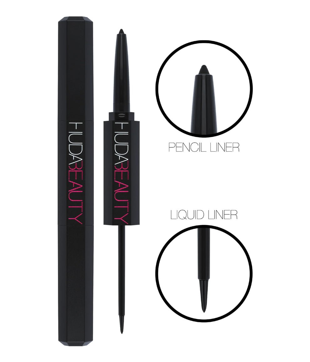 HudaBeauty LIFE LINER DOUBLE ENDED EYELINER LIQUID & PENCIL