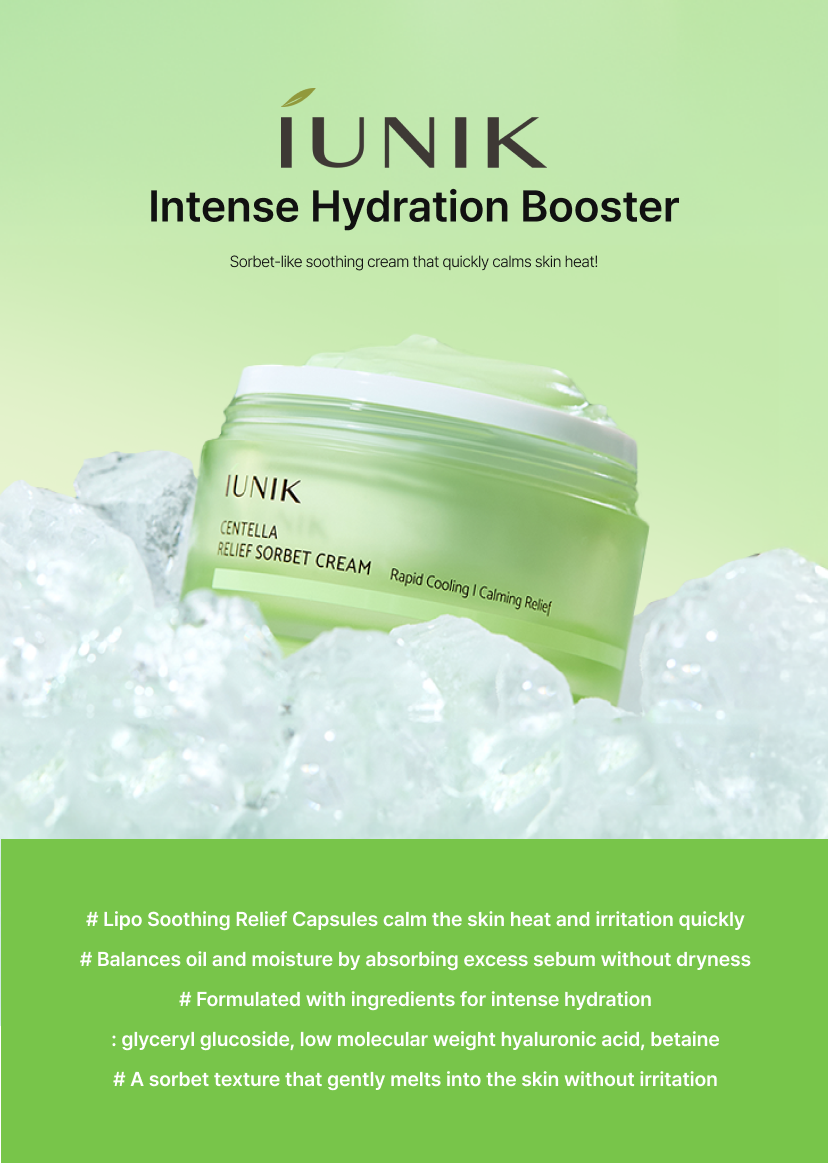 Iunik Centella Relief Sorbet Cream - Image 2