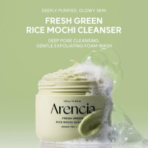 Arencia Fresh Green Rice Mochi Cleanser Green Tea +Rice
