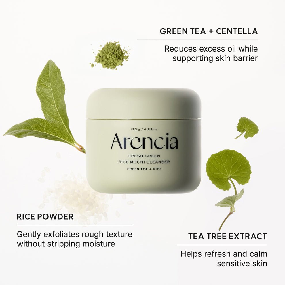 Arencia Fresh Green Rice Mochi Cleanser Green Tea +Rice - Image 2